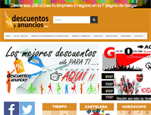 Tablet Screenshot of descuentosyanuncios.com
